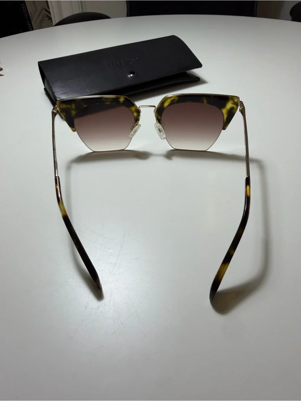 rag & bone Tortoiseshell and Gold Sunglasses